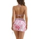 thumbnail image 3 of Conjuntos de bikini de contraste para mujer Inspire Chic de 3 piezas, con lazo en la espalda, parte inferior triangular, trajes de baño, talla X pequeña, rosa oscuro, 3 of 5