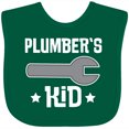 thumbnail image 3 of Inktastic Plumbers Kid Boys or Girls Baby Bib, 3 of 4
