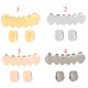 thumbnail image 4 of 2pcs Top & 6Botto Grills Tooth 18k Golden Boca Dientes Grills Bling Hip Hop - Oro Hugo Tapas de parrillas para dientes bucales, 4 of 10