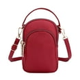 thumbnail image 1 of EeaseMX Bolso bandolera portátil para mujer, impermeable, de nailon, tipo bandolera, color rojo, 1 of 7