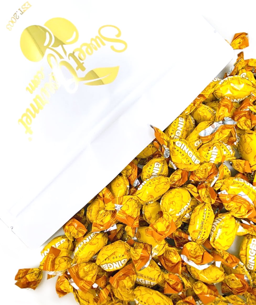 SweetGourmet All Natural Ginger Drops Hard Candy 3 Pounds