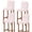 Pink White Blush2, variant on Striped Grey Bar Stool Covers - Stretch Dining Chair Covers Set of 6, Farmhouse Line Stripes Classic Bar Chair Cover Removable Counter Stool Pub Chairs Slipcovers Protectors for Kitchen/Cafe