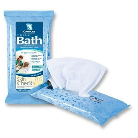 Sage Products Essential Bath Soft Pack 8 Count Washcloths