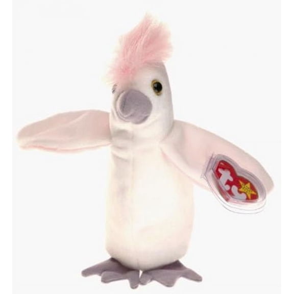 Ty Beanie Babies - Kuku the White Cockatiel
