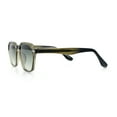 thumbnail image 6 of Gentlemanly Keyhole Bridge Thin Horn Rim Hipster Fashion Sunglasses Dark Green - Green, 6 of 8