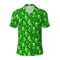 thumbnail image 2 of Daiia St Patrick's Day2 Pattern Men’s Polo Shirts,Solid Deck Shirt,Classic Fit, Breathable Cotton Polo for Casual and Sport Wear-Small, 2 of 7