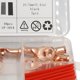 thumbnail image 3 of Terminales de alambre de cobre AWG, conectores de terminales con tubo termorretráctil, para caja de distribución, vehículos, aplicaciones marinas en e AWG8 3 8 Macarena Terminales de cable, 3 of 3