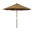thumbnail image 1 of California Umbrella 9 ft. Sunbrella Marenti Wood Market Umbrella, 1 of 9