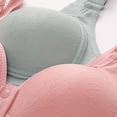 thumbnail image 6 of NIEWTR Seamless Front Closure Bras for Women Wireless Full Coverage Support Bra Comfortable No Underwire Everyday Bralettes (Grey,46), 6 of 9