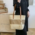 thumbnail image 4 of Women Large Capacity Tote Bag Summer Beach Bag Handbag With Tassel, Beach Shoulder Bag Handbag for Travel Daily Shopping, 4 of 8