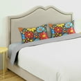 thumbnail image 3 of Yayeee Pillowcase Standard Size Set of 2 Satin Wrinkle Resistant Pillow Case, Cartoon Flowers, 3 of 8