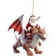 thumbnail image 1 of Adorno Navideño de Papá Noel Cabalgando En Acrílico Azul | Decoración Navideña Duradera con Cuerda | Bonita Decoración Navideña para Árboles, Coronas y Artículos para Fiestas de Dinosaurios, 1 of 5