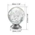 thumbnail image 2 of Uxcell 1.18'' Dia. Pulls Drawer Knobs Aluminum Alloy Clear 2Pcs, 2 of 5