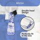 thumbnail image 4 of BRILLAR Estuche de baño portátil para dentaduras postizas con espejo y cepillo de limpieza - Contenedor de almacenamiento para dentaduras postizas de viaje para limpieza y remojo - Ideal par, 4 of 5
