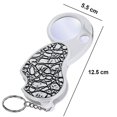 thumbnail image 3 of Small Magnifying Glass With Light For Purse 8x 20x Glass With Handheld Pocket Illuminated Folding Hand Held Lighted Magnifier For Reading Coins Hobby, 3 of 4