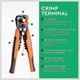 thumbnail image 3 of Wire Stripping Tool, Self-adjusting 8" Automatic Wire Stripper/cutting Pliers Tool For Wire Stripping, Cutting, Crimping 10-24 Awg (0.2~6.0mm), 3 of 5
