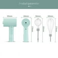 thumbnail image 4 of MesaSe Mini Hand Mixer For Kitchen Rechargeable Wireless Electric Hand Mixer Kitchen Tool For Kitchen Baking Cooking  White 2 Heads, 4 of 7