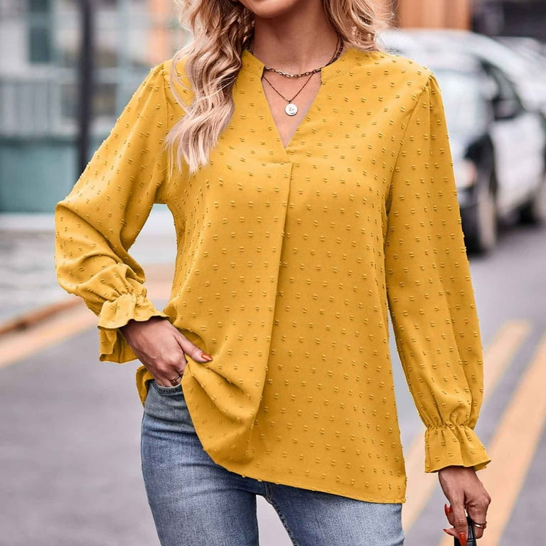 Fashion Casual Solid Pullovers V Neck Tops(7 Colors) Fashion Casual Solid Pullovers V Neck Tops(7 Colors)