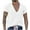 White, variant on Iugvhana Mens 100%Cotton V-Neck Shirts Short Sleeve T-Shirts Casual Solid Color Regular Fit Basic Tops Blouse Navy XXXL