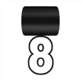 thumbnail image 1 of Colgante del Número 8 para Collar de Béisbol Colgante para Collares de Fanáticos del Deporte para Collar de Cuerda, 1 of 8