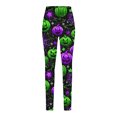 thumbnail image 4 of GERsome Women's Halloween Leggings Cute Ghost Print High Waisted Stretchy Novelty Tights Pants for Party Size M, 4 of 5