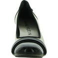 thumbnail image 2 of Anne Klein Guardian Womens Heels Pumps Dress Shoes with Leather Upper, Patent Cap Toe, Cushioned Footbed and Slip on Block Heel Design, 2 of 3