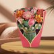 thumbnail image 3 of Ramo de flores de papel 3D tarjeta de felicitación flores de papel creativas tarjetas emergentes ramo de flores para siempre regalos para el día de la madre, 3 of 6