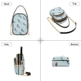 thumbnail image 3 of FORMRS Crossbody Bag for Women Quilted Travel Shoulder Cell Phone Purse with Chain Strap Handbag, Blue Ice Hockey, 3 of 7