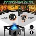 thumbnail image 6 of FASCK 75,000 BTU Portable Gas Camping Stove, Outdoor Propane Burner with 20psi Regulator, High Pressure Single Cooker Camp Cooking Home Brewing and Frying, 6 of 7