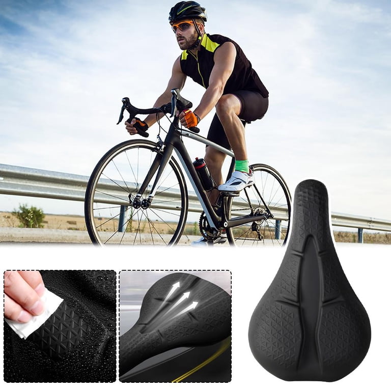 stationary bicycle seat cushion Zacro Bike Slip this gel seat cover on and settle in for long endurance rides Stationary Bikes Bike Seat Cushion