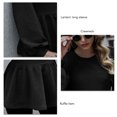 thumbnail image 4 of Top De Cuello Redondo Para Mujer,Top De Otoño Para Mujer,Top Largo Para Mujer,Top De Manga Linterna Para Mujer,Rendimiento Probado, 4 of 5