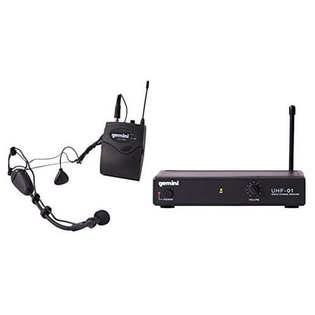 UPC: 0747705002945 | Gemini UHF-01HL-F4 Professional Audio DJ Equimpent Superior Single Channel Wireless UHF System and Handheld Microphone with 150ft Opereating Range