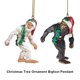 thumbnail image 2 of Ounissouiy Adorno colgante de mono de Navidad, decoración de árbol de Navidad, adorno para el hogar para niños, juguetes, regalo Kits de decoración para fiestas Blanco Ounissouiy HA043215-01, 2 of 6