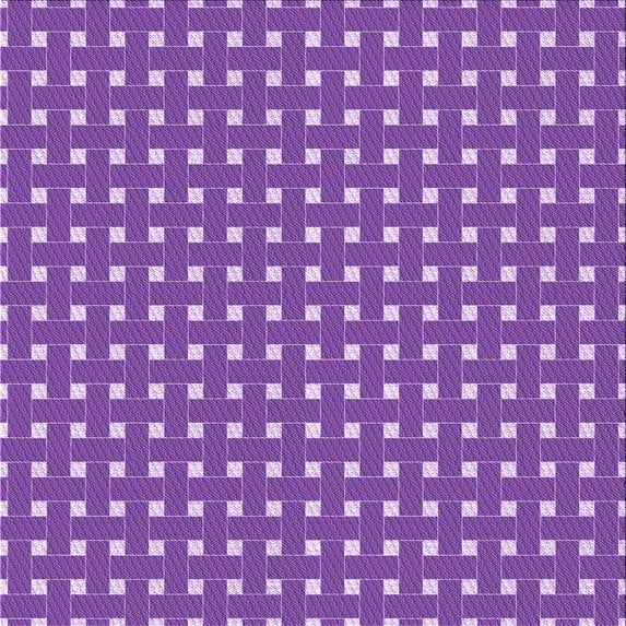 Ahgly Company Indoor Square Patterned Heliotrope Purple Area Rugs, 7' Square