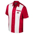 thumbnail image 2 of Men's Colosseum Scarlet Ohio State Buckeyes Strike Bowling Button-Up Shirt, 2 of 3