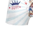 thumbnail image 5 of Happy 4th of July Patriotic Soft Coated Wheaten Terrier Marching Band Uniform Balloons Fireworks All Over Print Boxer Briefs Underwear for Men Dad Wheatie Dog Lover - 13009, 5 of 6