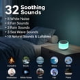 thumbnail image 2 of DAYBETTER White Noise Sound Machine for Sleeping with 32 Sleep Sounds 8 Colors Night Light White Noise Machine for Kids Adults, 2 of 7