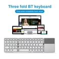 thumbnail image 4 of Bsvklp Teclado Inalámbrico Plegable Compatible Con 64 Teclas Con Panel Táctil (plateado), 4 of 7