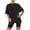 Black Pajama Sets for Women, variant on TARIENDY Plus Size Pajama Sets for Women 2 Piece Solid Loungewear Summer Short Sleeve Pjs Set Comfy Crewneck Tops Shorts Sleepwear Gray S