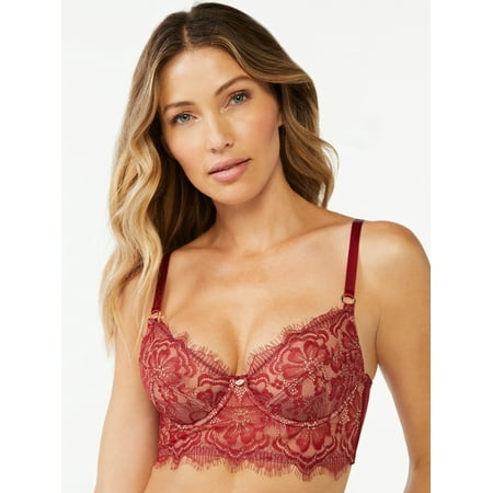 

Sofia Intimates by Sofia Vergara Women s Eyelash Lace Bustier