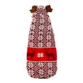 thumbnail image 2 of Flmtop Dog Sweatshirt Snowflake Elk Pattern Keep Warmth Adorable Knitted Pet Dog Sweater Clothes for Holiday Red, 2 of 9