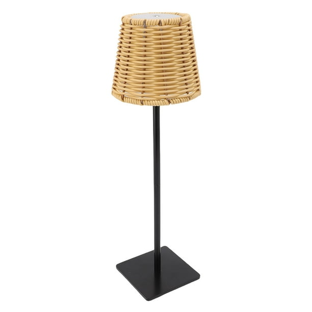 Lámpara De Mesa LED, Luz De Noche Tejida A Mano Luz De Noche De Cabecera Con 3 Temperaturas De Color Control Táctil Recargable Para Sala De Estar, Dormitorio, Bar, Campamento,