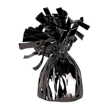 Beistle Metallic Wrapped Balloon Weight black (Case of 12)