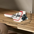 thumbnail image 5 of MOOXI Colonial Viper MK1 Building Sets,Space Combat Spaceship Toy Collection Model Kits(596pcs), 5 of 6