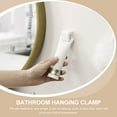 thumbnail image 3 of White 4 Pcs Hook Face Cleanser Bathroom Accessories Toothpaste Rack Washroom Hanging Clamp Facial Wall Clip Ordinary, 3 of 6