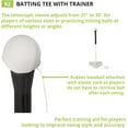 thumbnail image 5 of Champion Sports Batting Tee Trainer - 21" to 35", 5 of 6