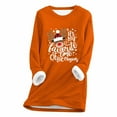 thumbnail image 1 of Hot6sl Women's Printed Round Neck Long Sleeved Top, 1 of 2