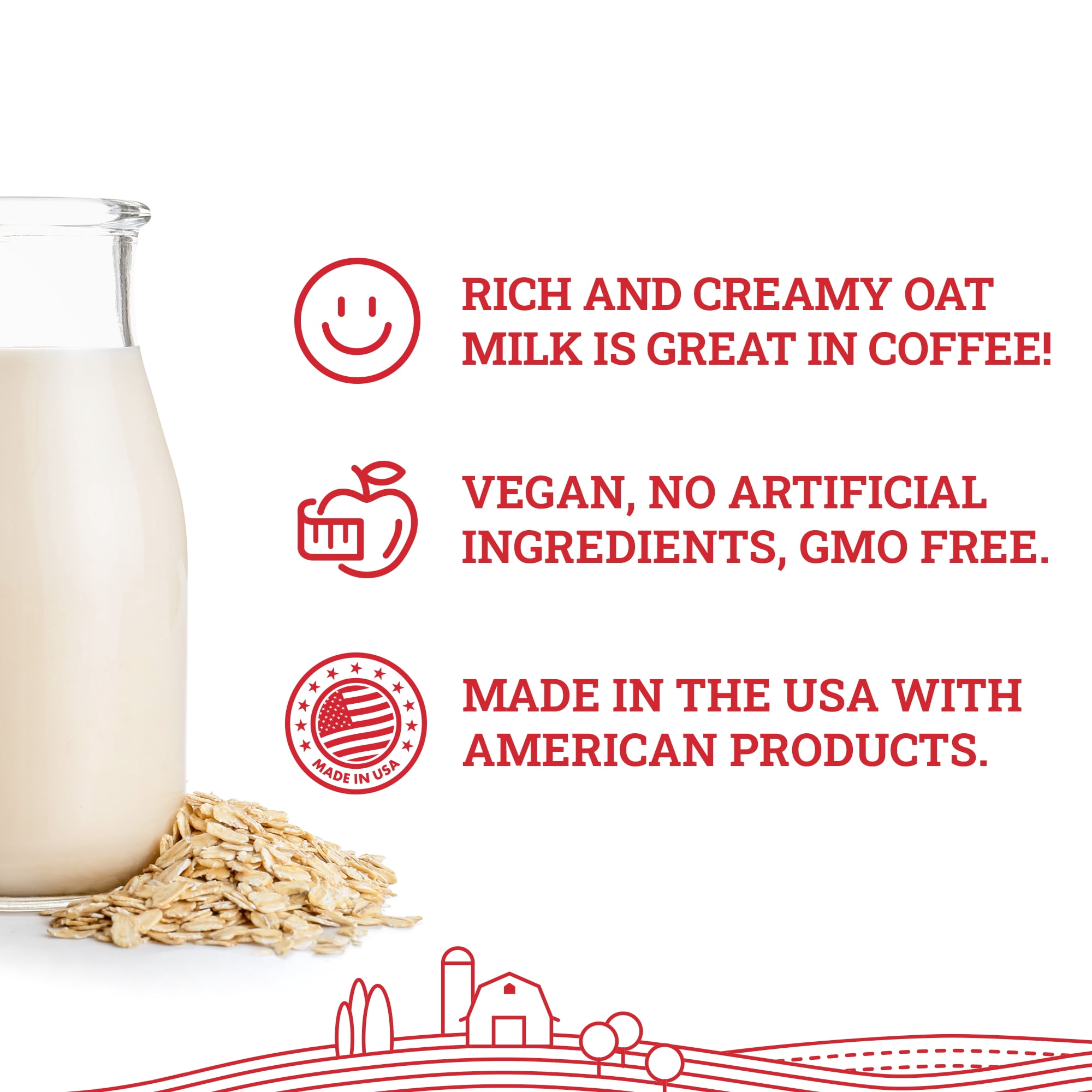 Hoosier Hill Farm Oat Milk Powder, 3 lb Bag