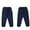 X-194Dark Blue, variant on Big Kids Pants With Pocket Elastic Waist Solid Color Comfortable Casual Trousers For School And Daily Wear Army Green 6-7 Years