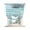 Aqua, Turquoise, Grey, variant on Blue Grey Ombre Tie Up Curtains for Small Windows,Adjustable Rod Pocket Valance 45 Inch Short, Vintage Shabby Gray Abstract Art Window Treatment Balloon Roman Blind Shade, 34" x 45"